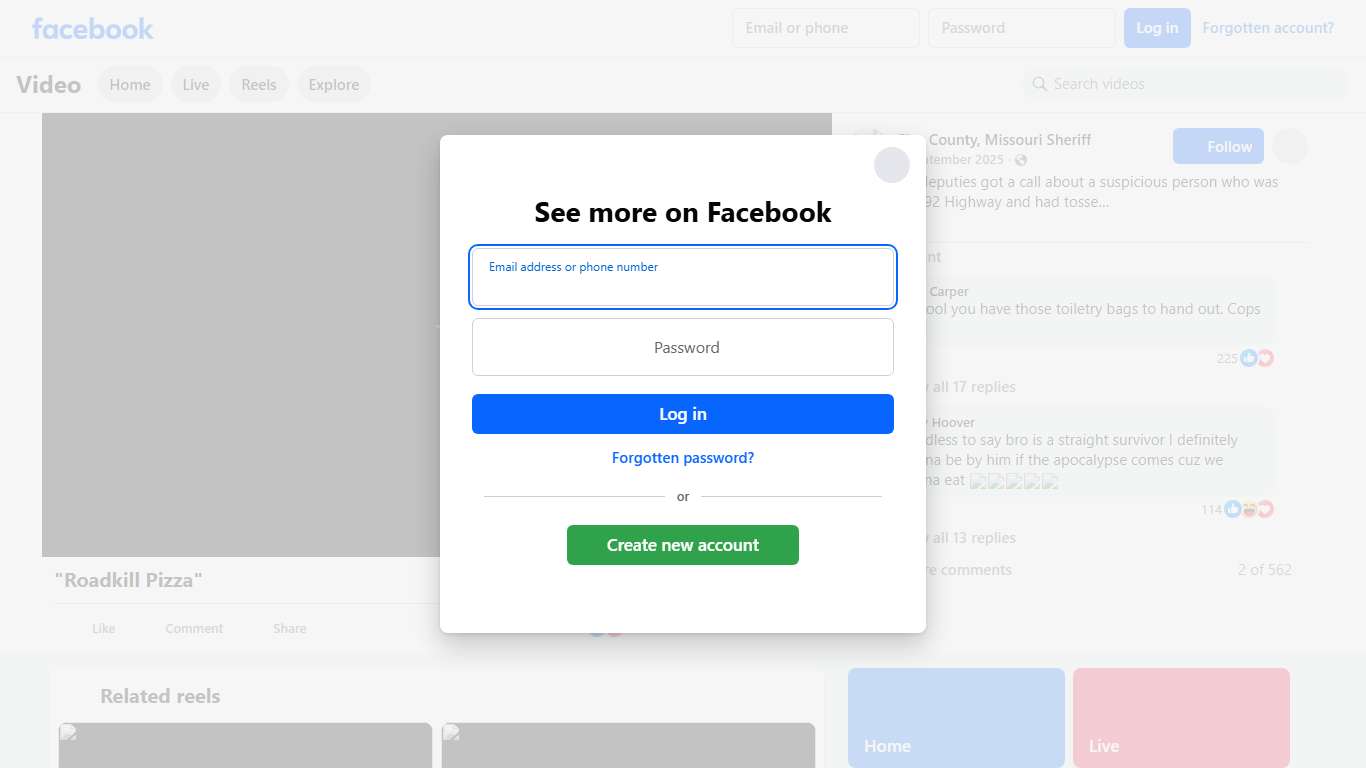 Last week, deputies got a call about a suspicious person who was walking on 92 Highway and had tossed a bottle into someone's yard. What followed was an education in "roadkill pizza." The deputies made sure the man was OK and wrapped up by giving him some bottled water and a care pack. Clay County, Missouri Sheriff Facebook