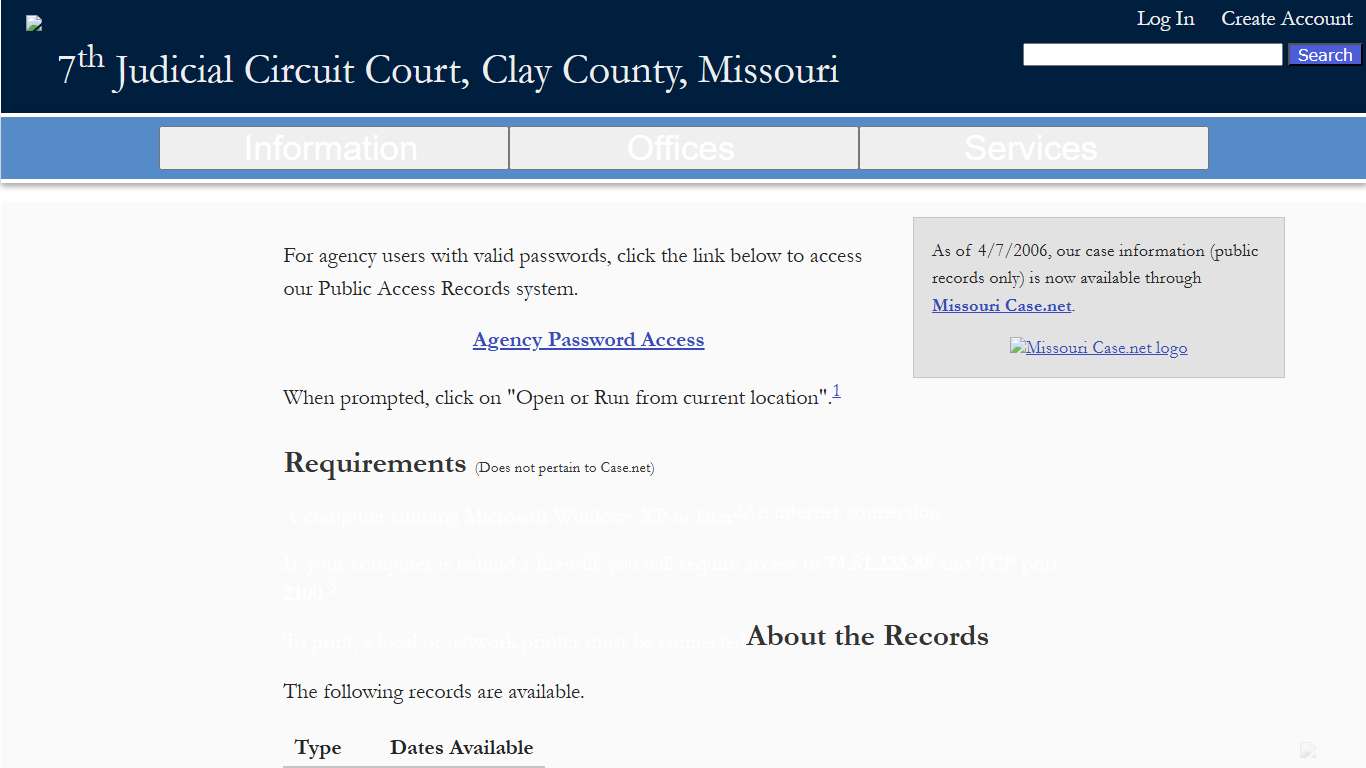 Public Access Records