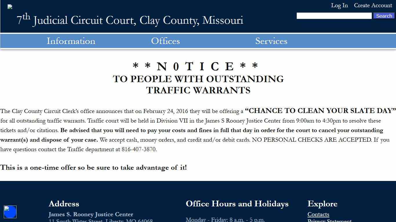 Outstanding Traffic Warrants